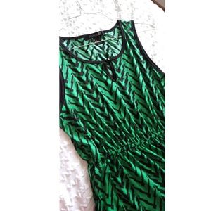 Green Patterned Dress